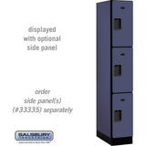 12" Wide Triple Tier Designer Wood Locker - 1 Wide - 6 Feet High - 21" Deep by Salsbury