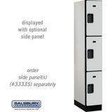 12" Wide Triple Tier Designer Wood Locker - 1 Wide - 6 Feet High - 21" Deep by Salsbury