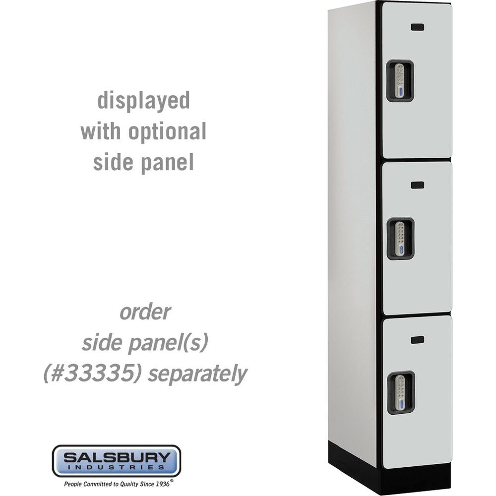 12" Wide Triple Tier Designer Wood Locker - 1 Wide - 6 Feet High - 21" Deep by Salsbury