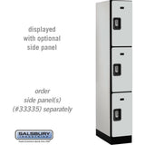 12" Wide Triple Tier Designer Wood Locker - 1 Wide - 6 Feet High - 21" Deep by Salsbury