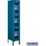 12" Wide Triple Tier See-Through Metal Locker - 1 Wide - 5 Feet High - 15" Deep by Salsbury