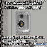 12" Wide Triple Tier Vented Metal Locker - 1 Wide - 5 Feet High - 18" Deep by Salsbury