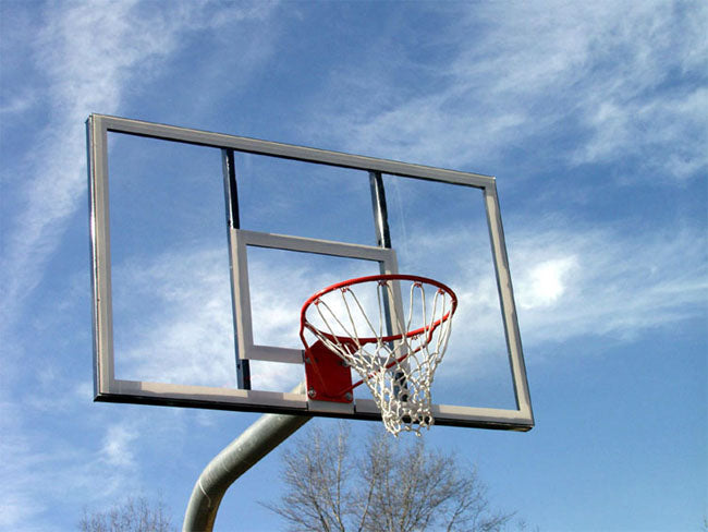 Sportsplay Heavy Duty Basketball Goal Bent Post, Acrylic Rectangle Backboard