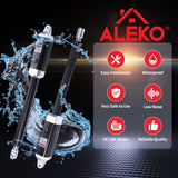 Aleko Automated Steel Dual Swing Driveway Gate and Gate Opener Complete Kit – Venice Style – 18 x 6 Feet