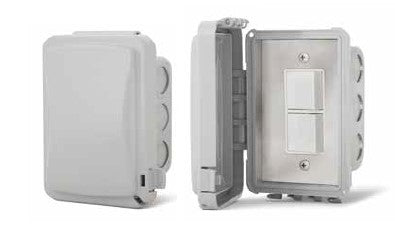 Infratech 14-4310 Flush Mount Dual Duplex Switch W/ Weatherproof Cover & Gang Box