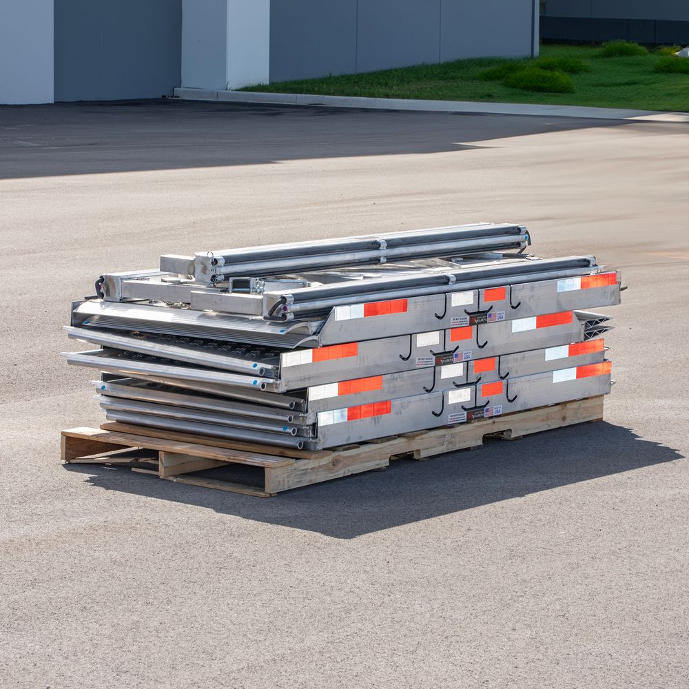 84" W Aluminum Portable Modular Yard Ramp System
