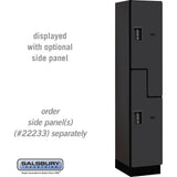 15" Wide Double Tier 'S' Style Designer Wood Locker - 1 Wide - 6 Feet High - 18" Deep by Salsbury