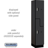 15" Wide Double Tier 'S' Style Designer Wood Locker - 1 Wide - 6 Feet High - 18" Deep by Salsbury