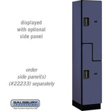 15" Wide Double Tier 'S' Style Designer Wood Locker - 1 Wide - 6 Feet High - 18" Deep by Salsbury