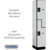 15" Wide Double Tier 'S' Style Designer Wood Locker - 1 Wide - 6 Feet High - 18" Deep by Salsbury