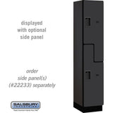 15" Wide Double Tier 'S' Style Designer Wood Locker - 1 Wide - 6 Feet High - 18" Deep by Salsbury
