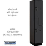 15" Wide Double Tier 'S' Style Designer Wood Locker - 1 Wide - 6 Feet High - 21" Deep by Salsbury