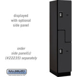 15" Wide Double Tier 'S' Style Designer Wood Locker - 1 Wide - 6 Feet High - 21" Deep by Salsbury