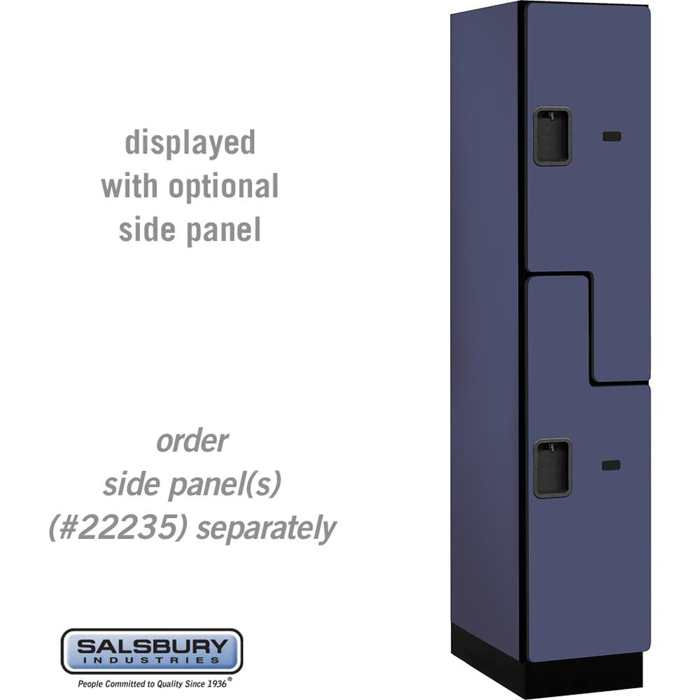 15" Wide Double Tier 'S' Style Designer Wood Locker - 1 Wide - 6 Feet High - 21" Deep by Salsbury