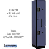 15" Wide Double Tier 'S' Style Designer Wood Locker - 1 Wide - 6 Feet High - 21" Deep by Salsbury