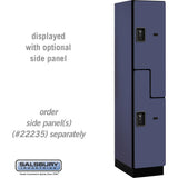 15" Wide Double Tier 'S' Style Designer Wood Locker - 1 Wide - 6 Feet High - 21" Deep by Salsbury