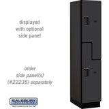 15" Wide Double Tier 'S' Style Designer Wood Locker - 1 Wide - 6 Feet High - 21" Deep by Salsbury
