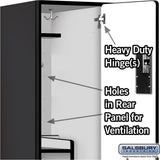 15" Wide Double Tier 'S' Style Designer Wood Locker - 1 Wide - 6 Feet High - 21" Deep by Salsbury