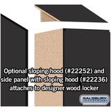 15" Wide Double Tier 'S' Style Designer Wood Locker - 1 Wide - 6 Feet High - 21" Deep by Salsbury