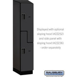 15" Wide Double Tier 'S' Style Designer Wood Locker - 1 Wide - 6 Feet High - 21" Deep by Salsbury
