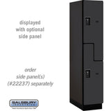 15" Wide Double Tier 'S' Style Designer Wood Locker - 1 Wide - 6 Feet High - 24" Deep by Salsbury