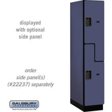 15" Wide Double Tier 'S' Style Designer Wood Locker - 1 Wide - 6 Feet High - 24" Deep by Salsbury