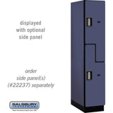 15" Wide Double Tier 'S' Style Designer Wood Locker - 1 Wide - 6 Feet High - 24" Deep by Salsbury