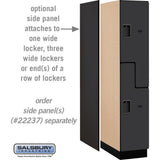 15" Wide Double Tier 'S' Style Designer Wood Locker - 1 Wide - 6 Feet High - 24" Deep by Salsbury