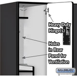 15" Wide Double Tier 'S' Style Designer Wood Locker - 3 Wide - 6 Feet High - 21" Deep by Salsbury