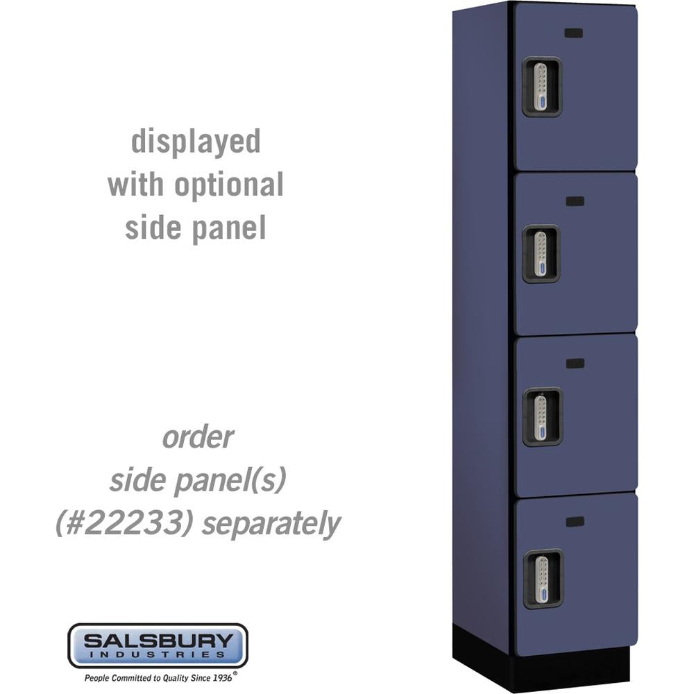 15" Wide Four Tier Designer Wood Locker - 1 Wide - 6 Feet High - 18" Deep by Salsbury