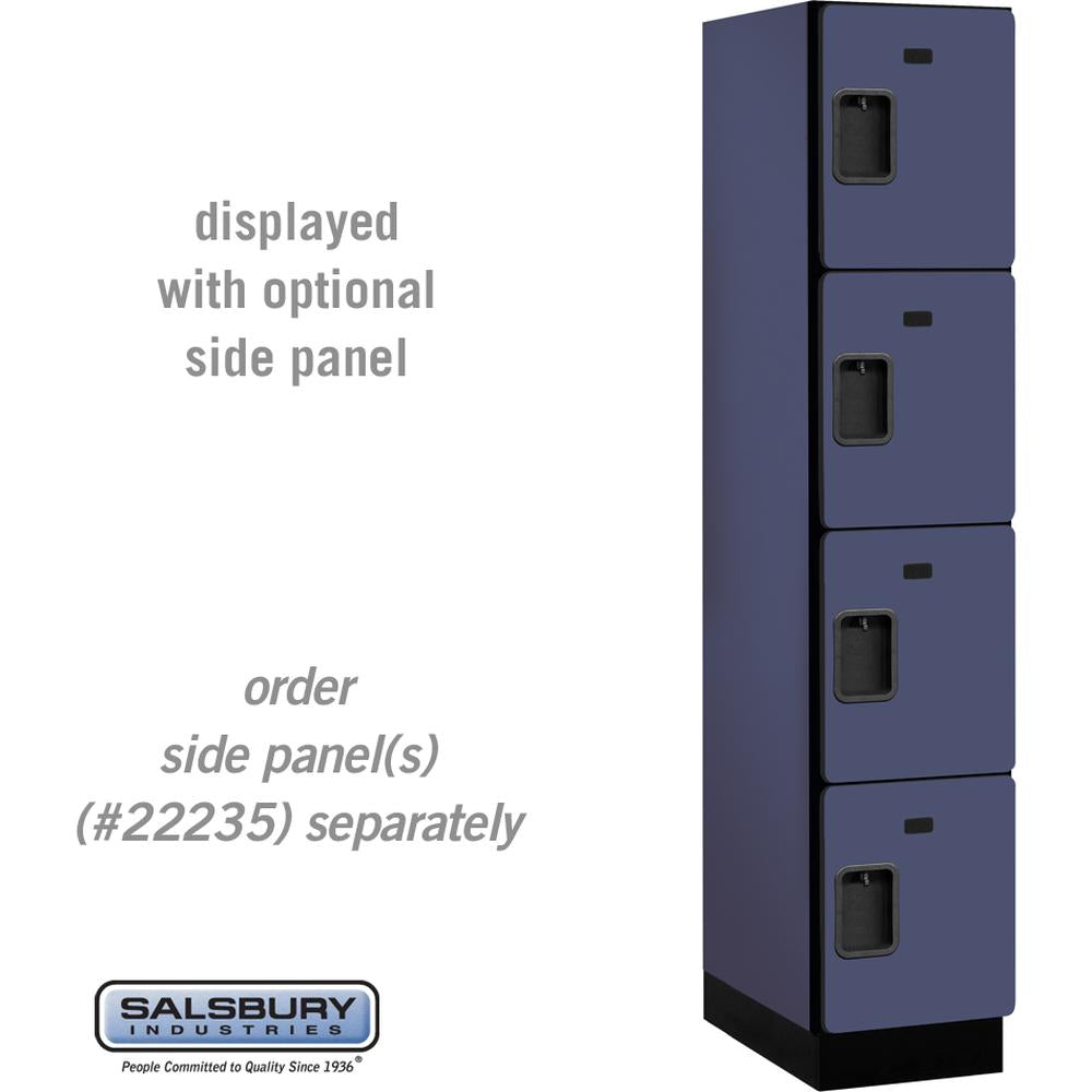 15" Wide Four Tier Designer Wood Locker - 1 Wide - 6 Feet High - 21" Deep by Salsbury