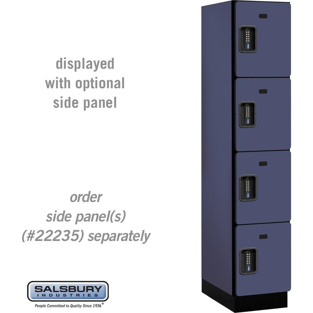 15" Wide Four Tier Designer Wood Locker - 1 Wide - 6 Feet High - 21" Deep by Salsbury