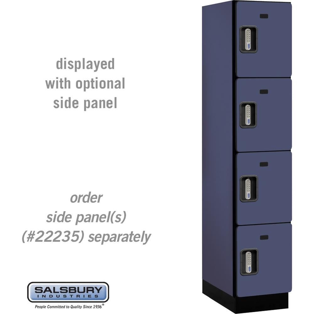 15" Wide Four Tier Designer Wood Locker - 1 Wide - 6 Feet High - 21" Deep by Salsbury
