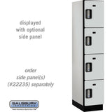 15" Wide Four Tier Designer Wood Locker - 1 Wide - 6 Feet High - 21" Deep by Salsbury