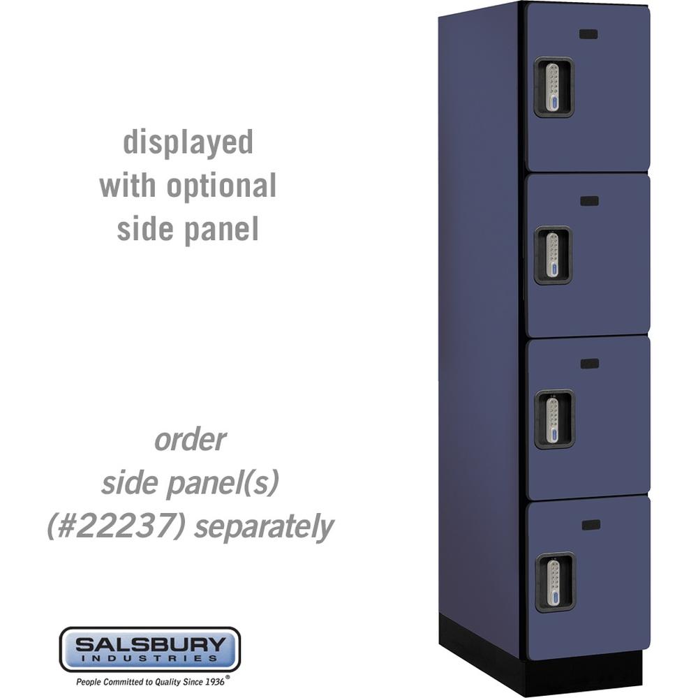 15" Wide Four Tier Designer Wood Locker - 1 Wide - 6 Feet High - 24" Deep by Salsbury