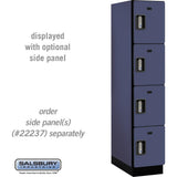 15" Wide Four Tier Designer Wood Locker - 1 Wide - 6 Feet High - 24" Deep by Salsbury