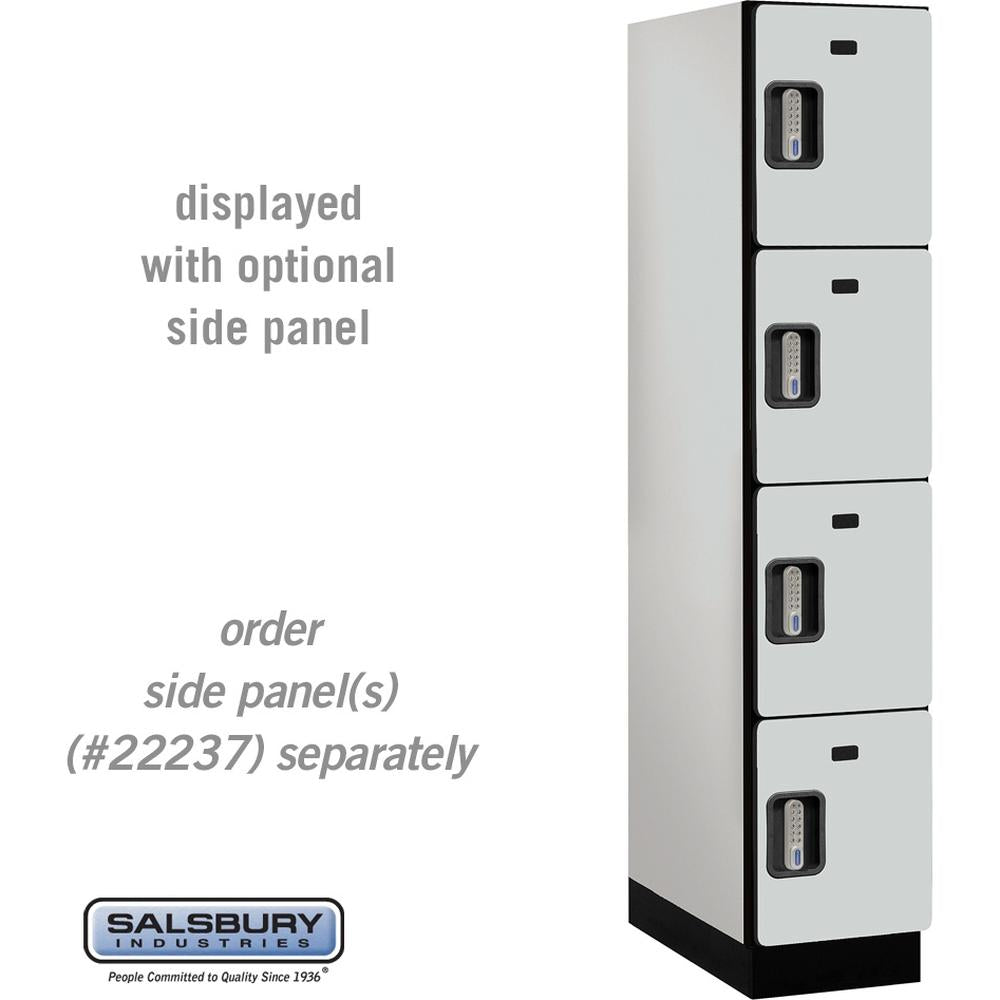 15" Wide Four Tier Designer Wood Locker - 1 Wide - 6 Feet High - 24" Deep by Salsbury