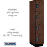 15" Wide Four Tier Designer Wood Locker - 1 Wide - 6 Feet High - 24" Deep by Salsbury