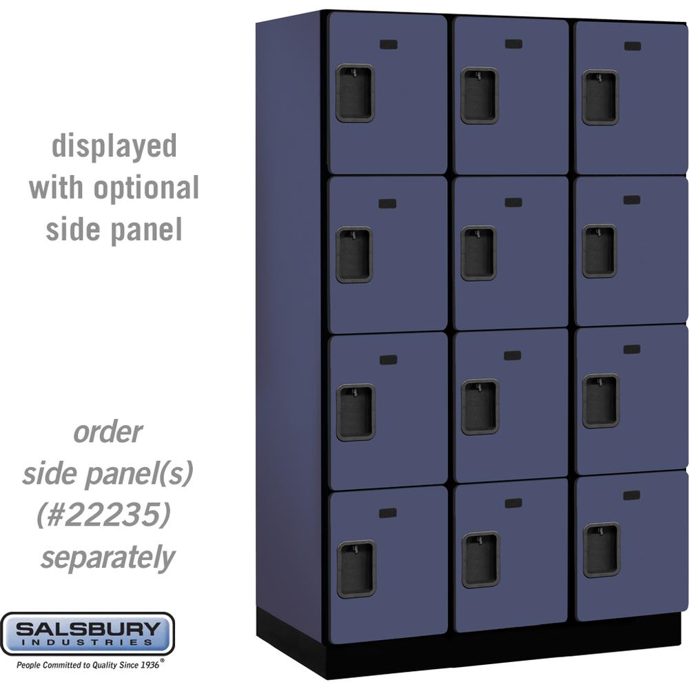 15" Wide Four Tier Designer Wood Locker - 3 Wide - 6 Feet High - 21" Deep by Salsbury