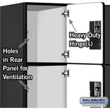 15" Wide Four Tier Designer Wood Locker - 3 Wide - 6 Feet High - 21" Deep by Salsbury