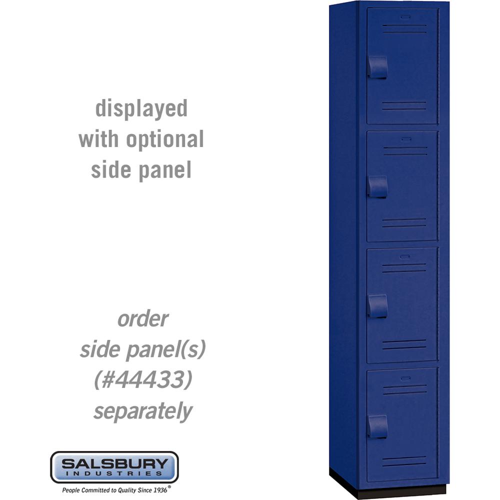 15" Wide Four Tier Heavy Duty Plastic Locker - 1 Wide - 6 Feet High - 18" Deep by Salsbury