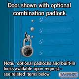 15" Wide Four Tier Standard Metal Locker - 1 Wide - 6 Feet High - 18" Deep by Salsbury