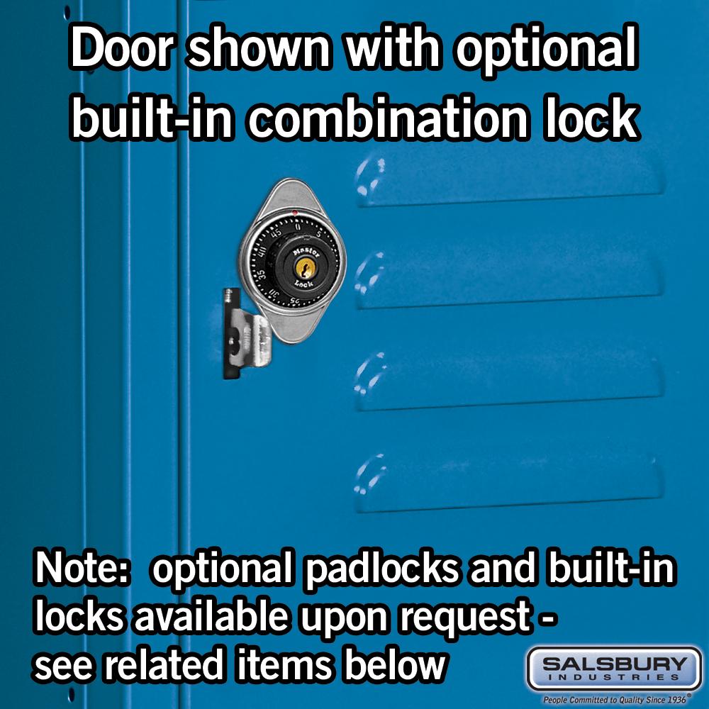 15" Wide Four Tier Standard Metal Locker - 3 Wide - 6 Feet High - 18" Deep by Salsbury