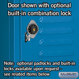 15" Wide Four Tier Standard Metal Locker - 3 Wide - 6 Feet High - 18" Deep by Salsbury