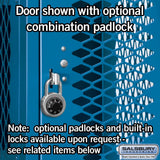 15" Wide Four Tier Vented Metal Locker - 3 Wide - 6 Feet High - 18" Deep by Salsbury