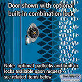 15" Wide Four Tier Vented Metal Locker - 3 Wide - 6 Feet High - 18" Deep by Salsbury