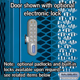15" Wide Four Tier Vented Metal Locker - 3 Wide - 6 Feet High - 18" Deep by Salsbury
