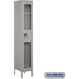 15" Wide Single Tier See-Through Metal Locker - 1 Wide - 6 Feet High - 15" Deep by Salsbury