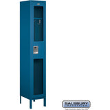 15" Wide Single Tier See-Through Metal Locker - 1 Wide - 6 Feet High - 15" Deep by Salsbury