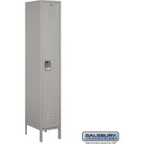 15" Wide Single Tier Standard Metal Locker - 1 Wide - 6 Feet High - 18" Deep by Salsbury